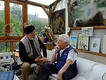 Amarjit Chandan and John Berger in 2016