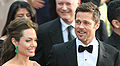 With Brad Pitt at the Academy Awards (February 22, 2009)