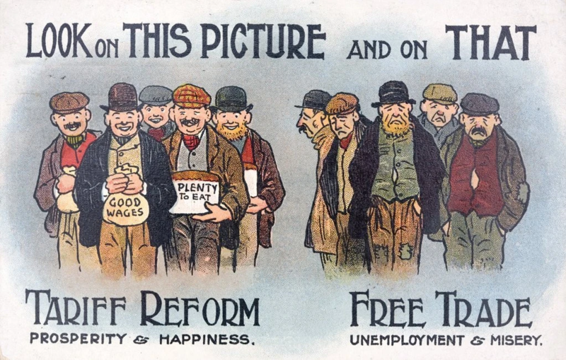 File:Anti Free Trade Postcard From 1910. (Corbis via Getty Images ; Getty Images).webp
