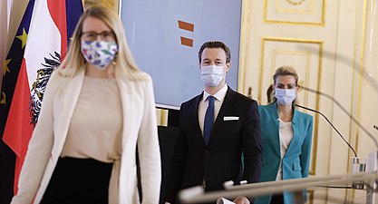 2020年4月30日，奥地利政府就疫情召开新闻发布会