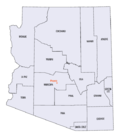 Miniatuur voor Lijst van county's in Arizona