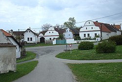 Centre of Břežany