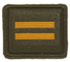 BADGE - SANDF - Embossed Good Conduct Badges for The SA Army - Service Dress - Olive Green with Gold Stripes - Two Stripes.png