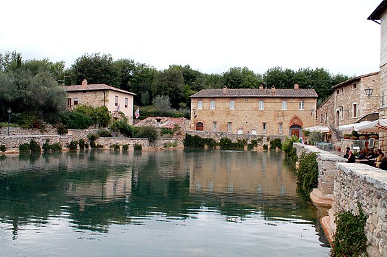 Piazza delle Sorgenti, Bagno Vignoni, Italy