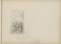 Banier met de stadsmaagd van Roermond . 1857-1859. pencil on paper medium QS:P186,Q14674;P186,Q11472,P518,Q861259 . Dimensions unknown. Амстердам, Rijksmuseum Amsterdam.