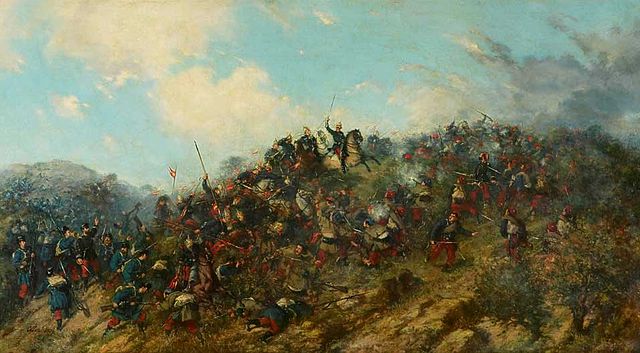 The Battle of Treviño, 7 July 1875, Francisco Oller