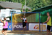 Deutsch: Beachhandball Europameisterschaften 2019 (Beach handball Euro); Tag 1: 2. Juli 2019 – Männer, Vorrunde Gruppe A, Deutschland-Norwegen 2:0 (22:14, 22:20) English: Beach handball Euro; Day 1: 2 July 2019 – Men Preliminary Round Group A – Germany-Norway 2:0 (22:14, 22:20)