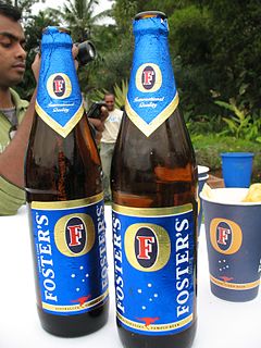 Fosters Lager Brand of lager