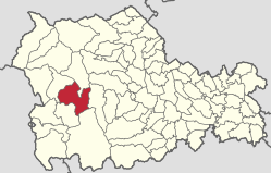 Kommunens beliggenhed i distriktet Neamț