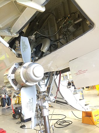 Ram air turbine on a Dassault Falcon 7X business jet
