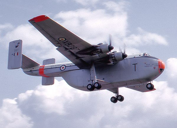 Blackburn Beverley photographed in 1964. The type served the RAF as a heavy lift transport between 1955 and 1967. A total of 47 were built