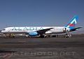 Boeing 757-2Y0 (XA-MTY) de Aladia en el Aeropuerto Internacional de la Ciudad de México.