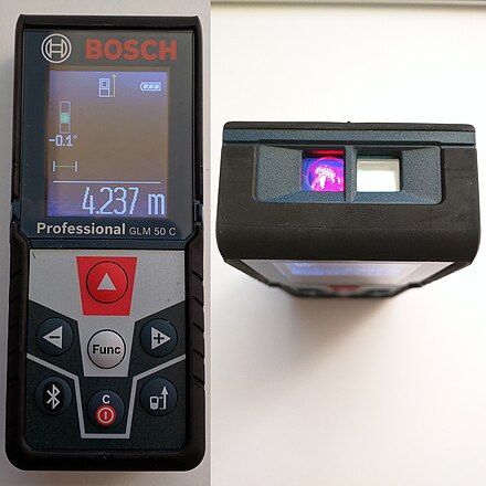 Laser rangefinder: Bosch GLM 50 C