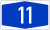 Bundesautobahn 11 number.svg