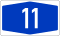 Bundesautobahn 11 number.svg