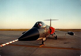 A 417 Sqn CF-104 at CFB Moose Jaw in 1982 CF-104Starfighter01A.JPG