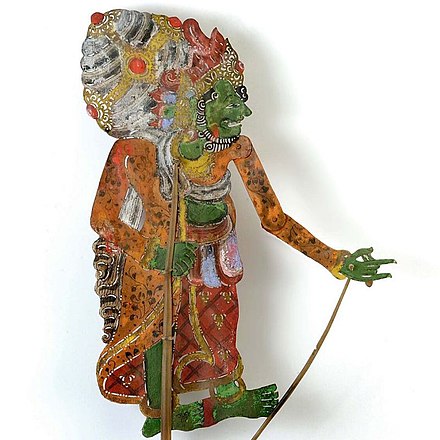 Vishnu wayang (puppetry) figures