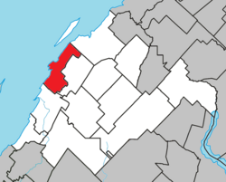 Location within Rivière-du-Loup RCM.