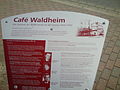 Infotafel zum Café Waldheim in Harrislee