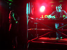 Calibre playing at Marquee in Sydney in 2006, accompanied by 'Danni MC'