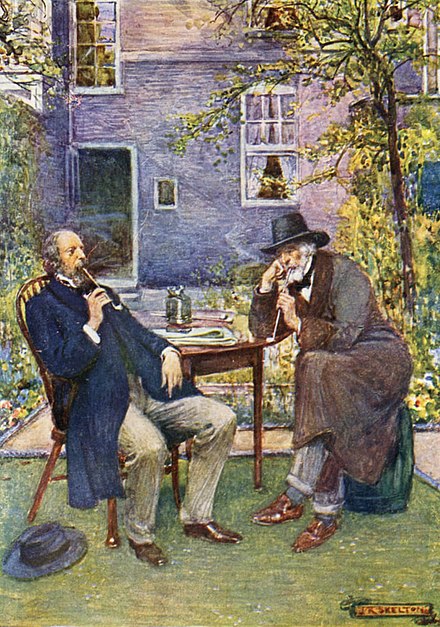 'Carlyle and Tennyson talked and smoked together.' by J. R. Skelton, 1920