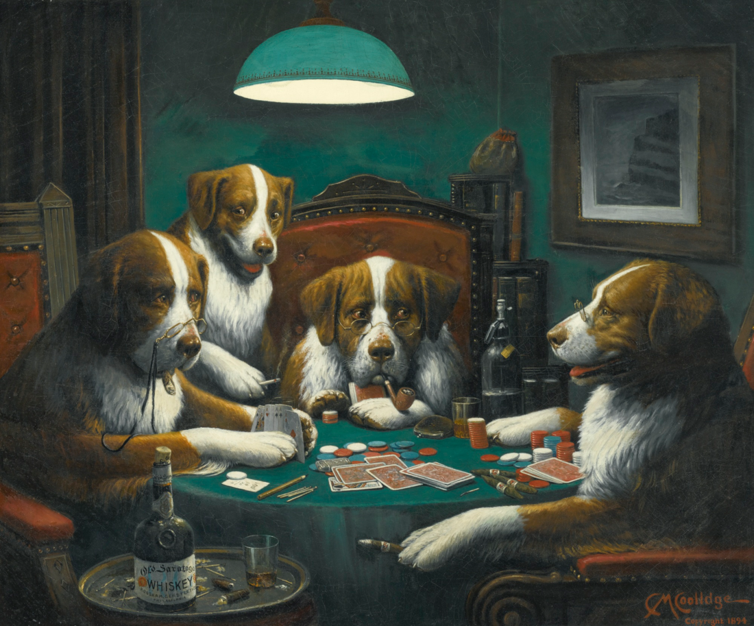 Dogs Playing Poker