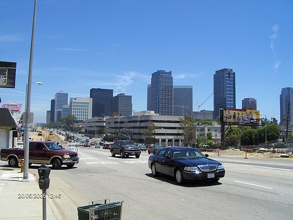 Santa Monica Boulevard in Century City