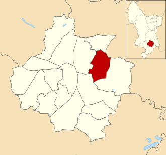 Location of Chaddesten ward Chaddesten ward in Derby 2002.svg