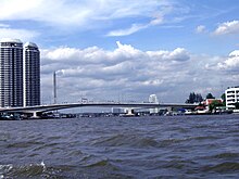 Rivière Chao praya et le ciel de Bangkok.jpg