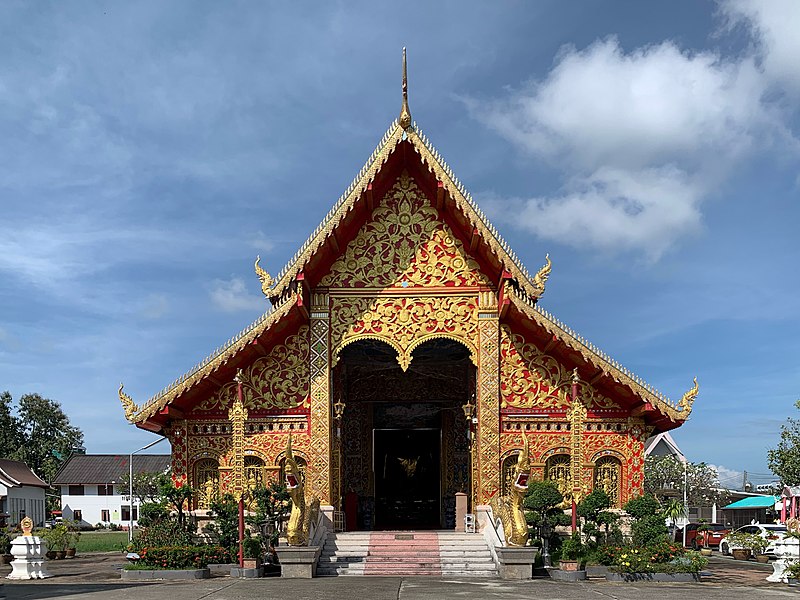 File:Chiang Rai Wat Chet Yot วัดเจ็ดยอด เชียงราย (October 2021) - Ubosot อุโบสถ.jpg