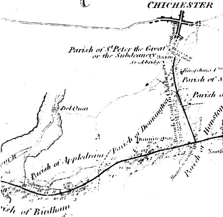 Chichester canalmap1815