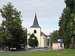 Chotěšov (okres Litoměřice), pohled na kostel Nanebevzetí Panny Marie.JPG