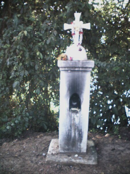 A typical white Sant Khuris (Holy Cross), of a Goan Catholic family, constructed in the style of Portuguese architecture