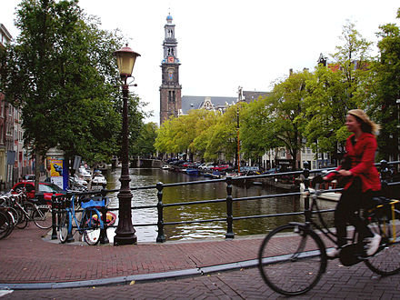 Cycling in Amsterdam