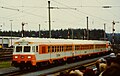 City-Bahn-Zug mit n-Wagen und 218 bei der Jubiläumsparade 150 Jahre Deutsche Eisenbahnen in Nürnberg