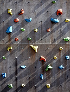 A classic rock climbing course layout