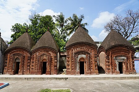 Cluster of charchala temples at Gonpur