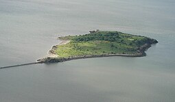 Cramond Island desde el aire