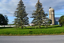 Rural scene along Route 227 in Saint-Alexandre.