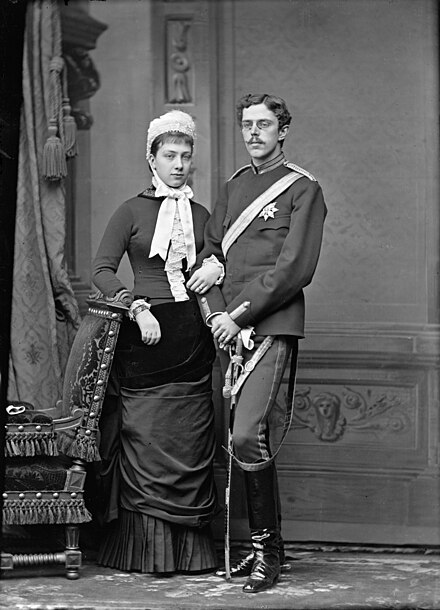 Crown Princess Victoria and Crown Prince Gustaf of Sweden, 1880s