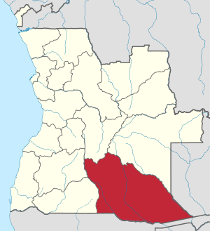 Квандо-Кубанго на карте