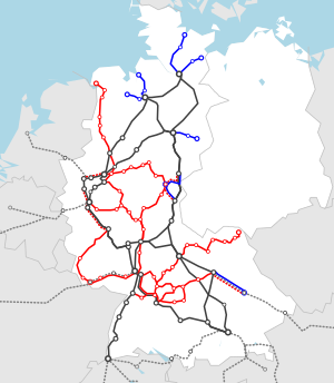 Schnellzug Des Intercity-Ergänzungssystems