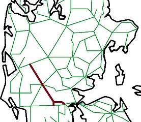 Troldhede-Kolding-Vejen Jernbane in Red