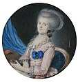 Retrato de Daria Dmitrieva-Mamonova por un artista desconocido, década de 1780