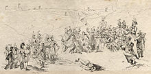 Un disegno di Ker Porter intitolato La morte del generale Sir Ralph Abercrombie