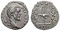 Pèça de moneda dau rèine de Septimi Sever