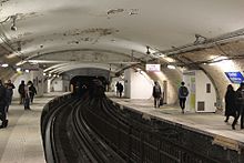 Station der Linie 4 während der Renovierung, Februar 2017