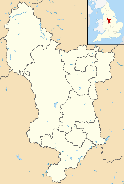 A lista dos clubes de futebol em Derbyshire está localizada em Derbyshire