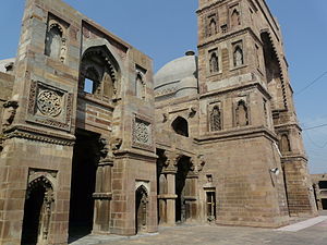 Main pishtaq leading into the iwan of Atala Masjid