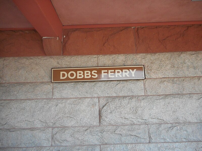 File:Dobbs Ferry MNRR station; Old Sign.jpg